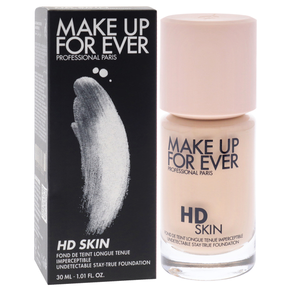 HD Skin Undetectable Stay-True Foundation - 1N10 Ivory Make Up For Ever 1.01 oz - Picture 2 of 5